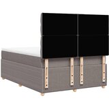  Krevet s oprugama i madracem smeđesivi 140x200 cm tkanina | shoptok.hr