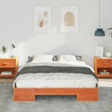  Posteljni okvir Rjava 150 x 200 cm Trdna borovina, (5000127395) | Shoptok.si