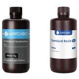 Anycubic UV smola, hitro strjevanje, 405nm valovna dolžina, združljivost s Photon Mono X, bela-1KG, (5000157596) | Shoptok.si