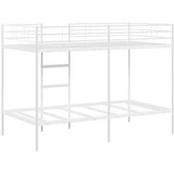 vidaXL Dvoposteljna postelja brez vzmetnice Bela 100x200 cm jeklo | Shoptok.si