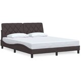  Okvir za krevet bez madraca tamnosmeđi 160x200 cm od tkanine | shoptok.hr