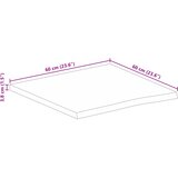 Stolna ploča sa živim rubom 60x60x3,8 cm od masivnog drva manga | shoptok.hr