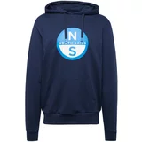 North Sails Sweater majica morsko plava / azur / bijela