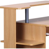 MID.YOU računalniška miza leseni material barve bukve | Shoptok.si