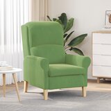 vidaXL Svijetlozelena Fotelja Svijetlozelena Tkanina, Drvo | shoptok.hr