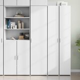  Visoka komoda bijela 45x42,5x185 cm od konstruiranog drva Cijene