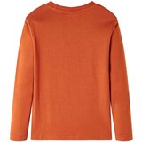  Dječja majica dugih rukava svijetla boja hrđe 92 | shoptok.hr