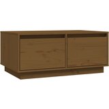 Maison Chic Klubska mizica - kavna mizica - Nizka mizica medeno rjava 80x50x35 cm trdna borovina, (21754848) | Shoptok.si