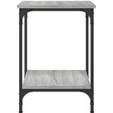  Stolić za kavu siva boja hrasta 40x40x55 cm konstruirano drvo | shoptok.hr