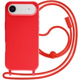 AVIZAR Ovitek za iPhone Air iz silikona Soft Touch z nastavljivo vrvico za okoli vratu, Rdeča, (5000189374) | Shoptok.si