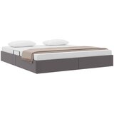  Otomanski krevet s pohranom Sivi 180 x 200 cm Lažna koža | shoptok.hr