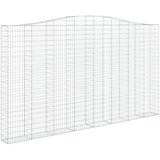  Lučne gabionske košare 2 kom 400x30x220/240cm pocinčano željezo | shoptok.hr