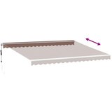 Tenda na automatsko uvlačenje s LED smeđa 450 x 350 cm | shoptok.hr