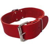 Nobby tabil usnjena ovratnica ekstra široka - rdeča - različne velikosti 54 - 65 cm | Shoptok.si