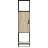 vidaXL Visoka omara sonoma hrast 35,5x35x139 cm inž. les in kovina | Shoptok.si