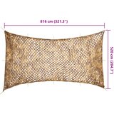  Kamuflažna mreža s torbom za pohranu 816 x 520 cm Pješčana | Shoptok.si