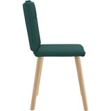  Jedilni stoli 6 kosov temno zeleno blago, (21822473) | Shoptok.si