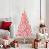  Umjetno predsvijetljeno božićno drvce Ružičasta 120 cm PVC | shoptok.hr