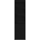 vidaXL Visoka omara črni hrast 50x35x180 cm inženirski les | Shoptok.si