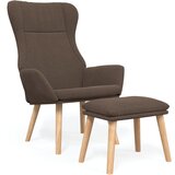 vidaXL Stol za sproščanje s stolčkom za noge taupe blago, (20934844) | Shoptok.si