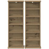 Cd ormar 2 kom. Hrast artisan 60 x 17 x 92 cm Konstruirano drvo | shoptok.hr