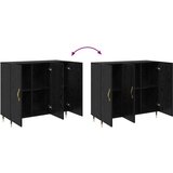  Kreveta Crni hrast 90 x 34 x 80 cm Konstruirano drvo | shoptok.hr