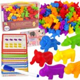 Woopie edukativni set: Učenje brojeva, sortiranje boja i životinja, 83 el. | shoptok.hr