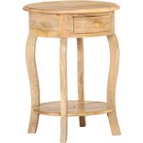 vidaXL Stranska mizica 37x37x61 cm trden mangov les Cene