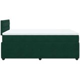  box spring s madracem tamnozeleni 120x190 cm baršunasti | shoptok.hr