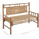  Klupa s jastukom 120 cm od bambusa | shoptok.hr