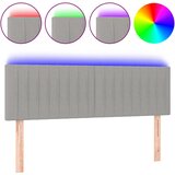  The Living Store LED posteljno vzglavje svetlo sivo 144x5x78/88 cm blago - LED Vzglavje, (21452116) | Shoptok.si