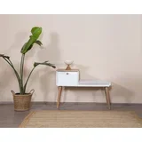 klupa bohem, 55x150x2,2 cm, bela