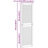  Ormarna vrata s vratima 2 pcs Prirodna 170 x 2,1 x 49,5 cm | shoptok.hr