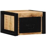 vidaXL Nočne omarice 2 kosa 40x35x25 cm Masivni neobdelan les Mango | Shoptok.si