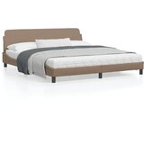 vidaXL Posteljni okvir z vzglavjem kapučino 180x200 cm umetno usnje, (21072899) | Shoptok.si