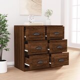  Komoda smeđi hrast 70x35,5x67,5 cm konstruirano drvo | shoptok.hr