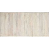  Blagovaonski stol bijeli 200x100x75 cm od masivnog drva manga | shoptok.hr