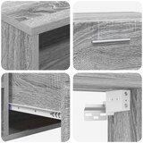  Set TV komoda Zidne FLORIN 3 pcs Siva Sonoma Konstruirano drvo | shoptok.hr