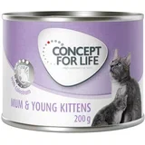 Mum & Young Kittens Mousse - 6 x 200 g
