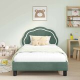  Otroški posteljni okvir z vznožjem Morsko zelena 80 x 200 cm, (5000104752) | Shoptok.si