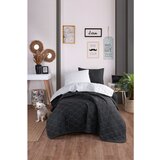 Alpina Solid - Black, Grey BlackGrey Single Bedspread Set | ePonuda.com