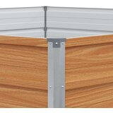  Povišeni vrtni krevet Izgled drva 129 x 129 x 45 cm | shoptok.hr