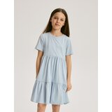 Reserved Pamučna haljina - bljedoplavo | shoptok.hr