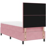 Box Postelja s pomičnim podom in ležiščem & LED Roza 100x200 cm Žamet, (22050681) | Shoptok.si