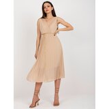 Italy Moda Dress-DHJ-SK-13168.21X-beige | Shoptok.si