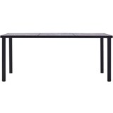 Furnova Jedilna miza črna in betonsko siva 200x100x75 cm mediapan, (21946708) | Shoptok.si