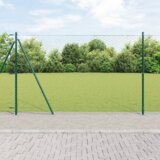 vidaXL Šesterokotna ograja zelena 1,5x50 m jeklo | Shoptok.si