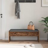  Klupa za hodnik s jastukom Staro drvo 103 x 38 x 40 cm | shoptok.hr