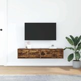 vidaXL TV omarica 2 kosa dimljeni hrast 60x31x25,5 cm inženirski les | Shoptok.si