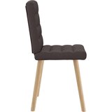  Jedilni stoli 6 kosov temno rjavo blago, (21822654) | Shoptok.si